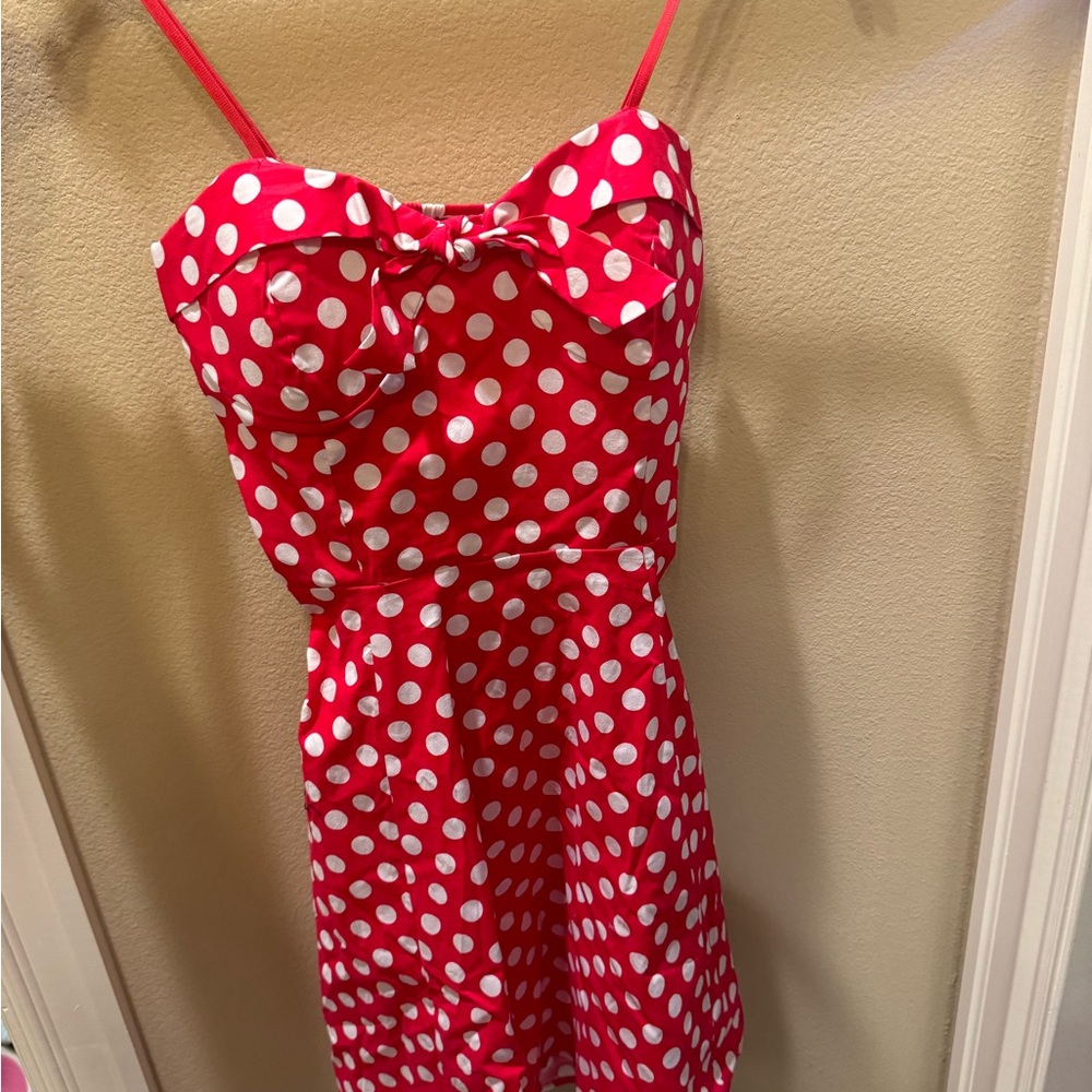 Ixia | Red Polka dot dress